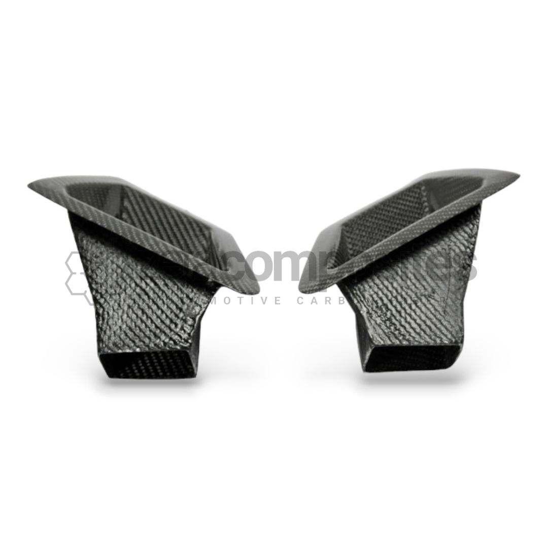 Carbon Fiber Dual Air Ducts - Nissan 370z