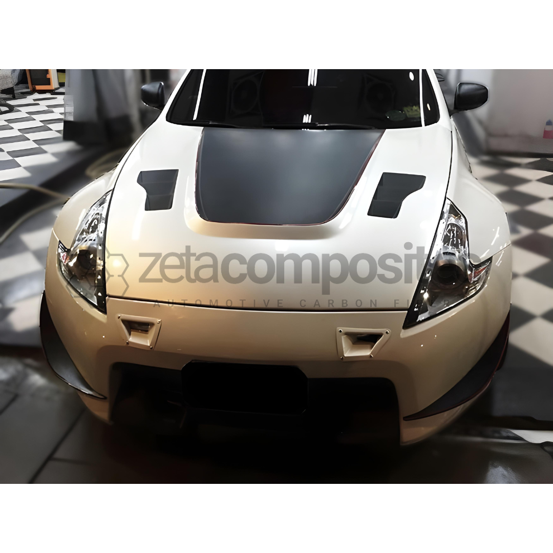 Carbon Fiber Dual Air Ducts - Nissan 370z