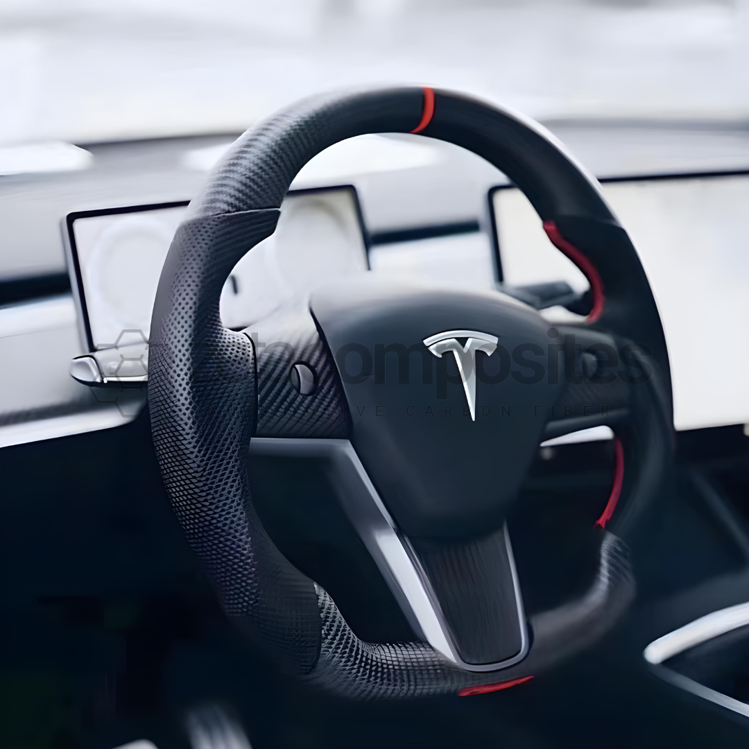 Tesla Carbon Fiber Steering Wheel Model 3 and Y