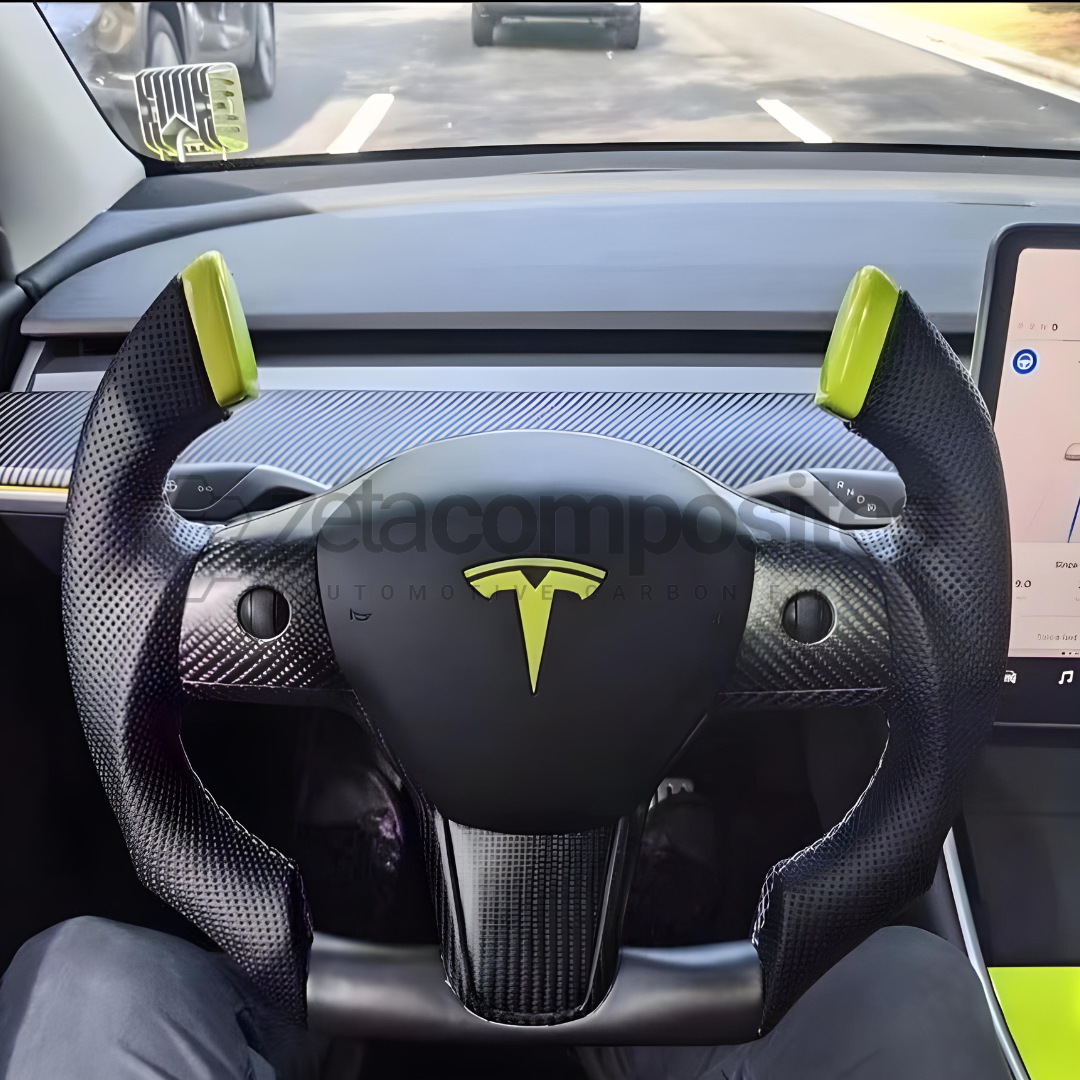 Tesla Carbon Fiber Steering Wheel Model 3 and Y