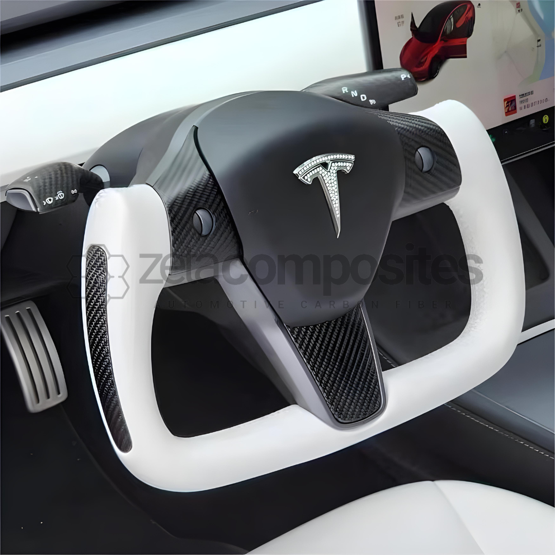 Tesla Carbon Fiber Steering Wheel Model 3 and Y