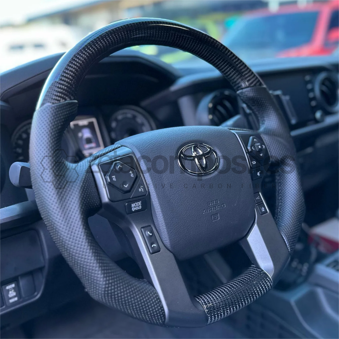 2015+ Toyota Tacoma / 4Runner Carbon Fiber Steering Wheel