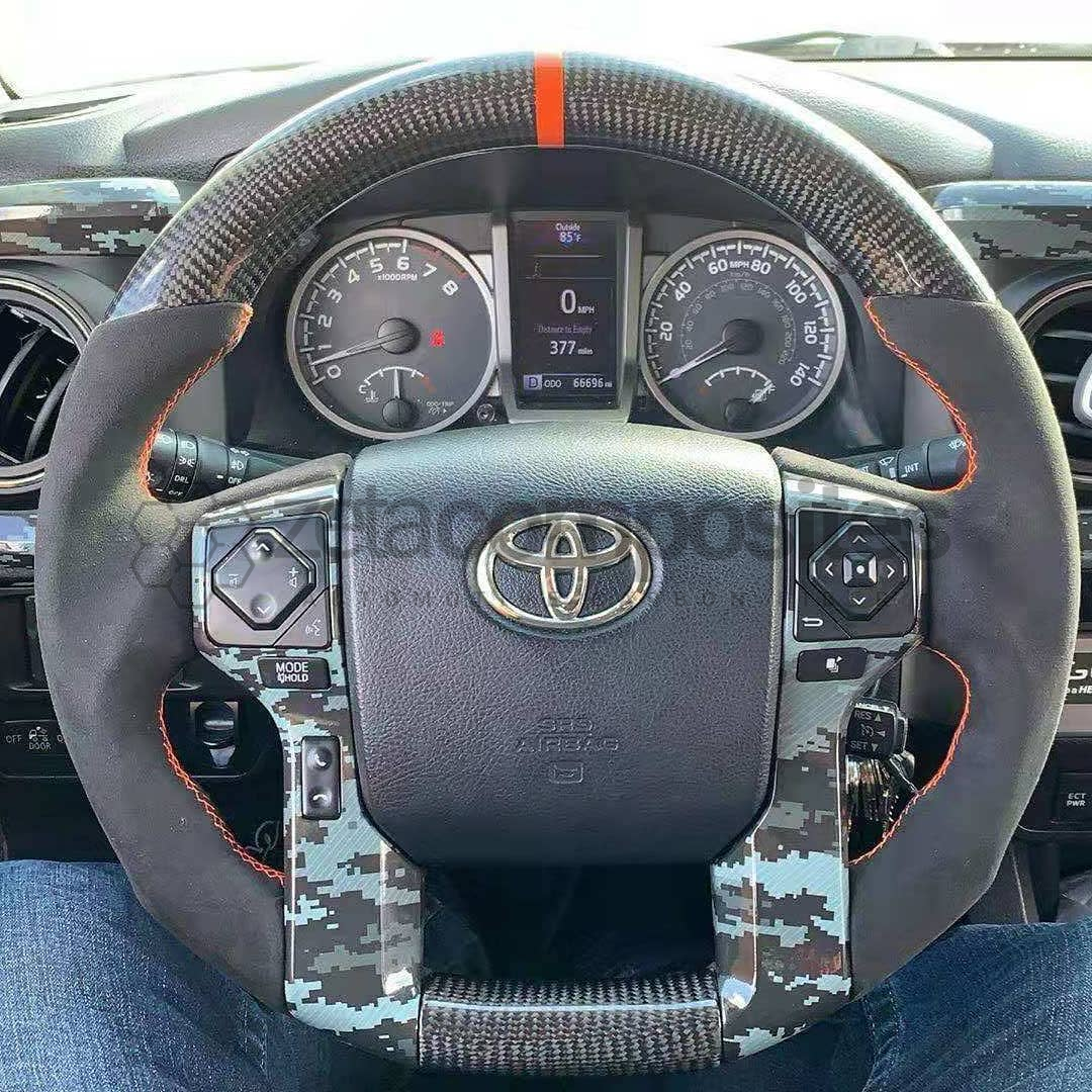 2015+ Toyota Tacoma / 4Runner Carbon Fiber Steering Wheel