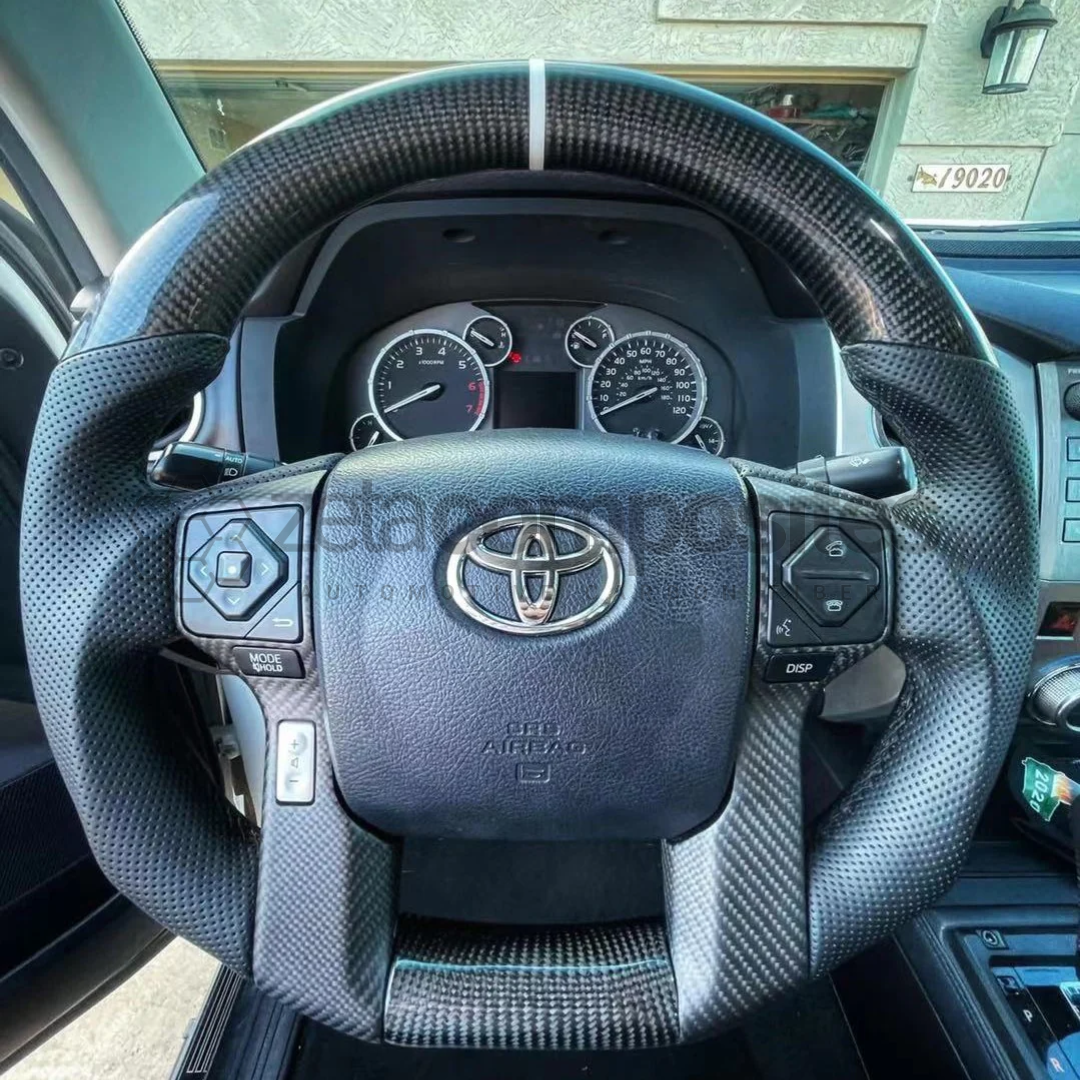 Carbon Fiber Steering Wheel Compatible with Tundra/Tacoma/4runner (2014+)