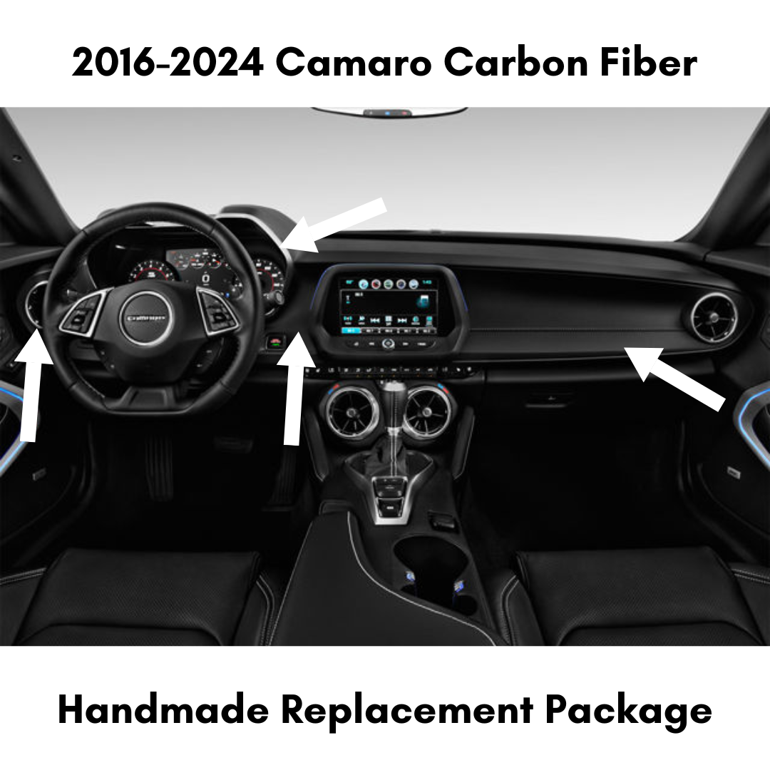 ZetaC™ 2016-2024 Camaro Carbon Fiber Interior Direct Replacement Package