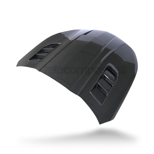 (16'-24') Camaro Carbon Fiber Hood Vented with Intake