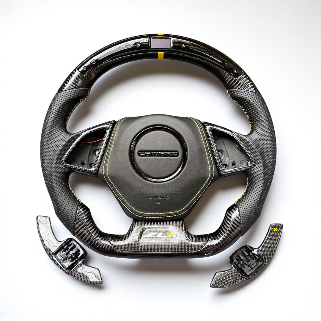 Carbon Fiber Steering Wheel for 6th Gen Camaro  SS | ZL1 | RS (2016'-2024')