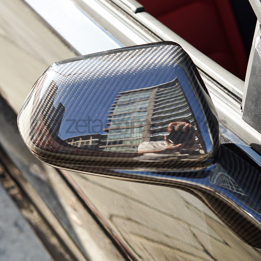 2016-2023 Camaro Carbon Fiber Mirror Caps Set