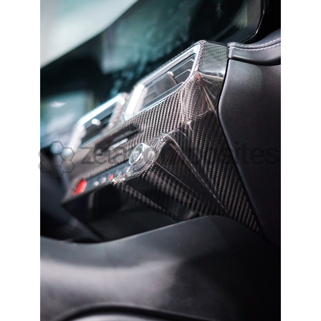 S650 Mustang Carbon Fiber Central Control Panel Cover