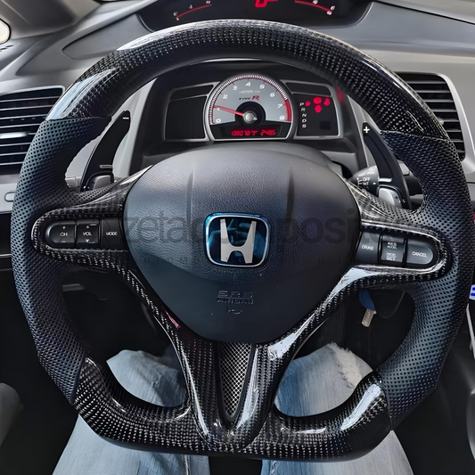 8th Gen Honda Civic Carbon Fiber Steering Wheel Customizable