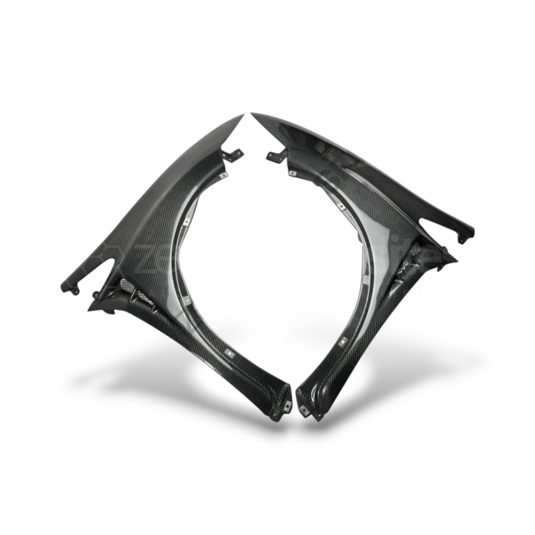 Type R Style Carbon Fiber Fenders for Honda Civic Sedan (2006'-2011 ...