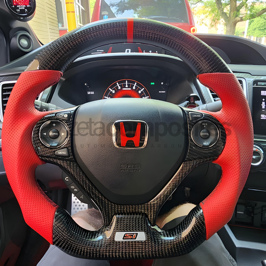 2012-2015 9th Gen Honda Civic Carbon Fiber Custom Steering Wheel