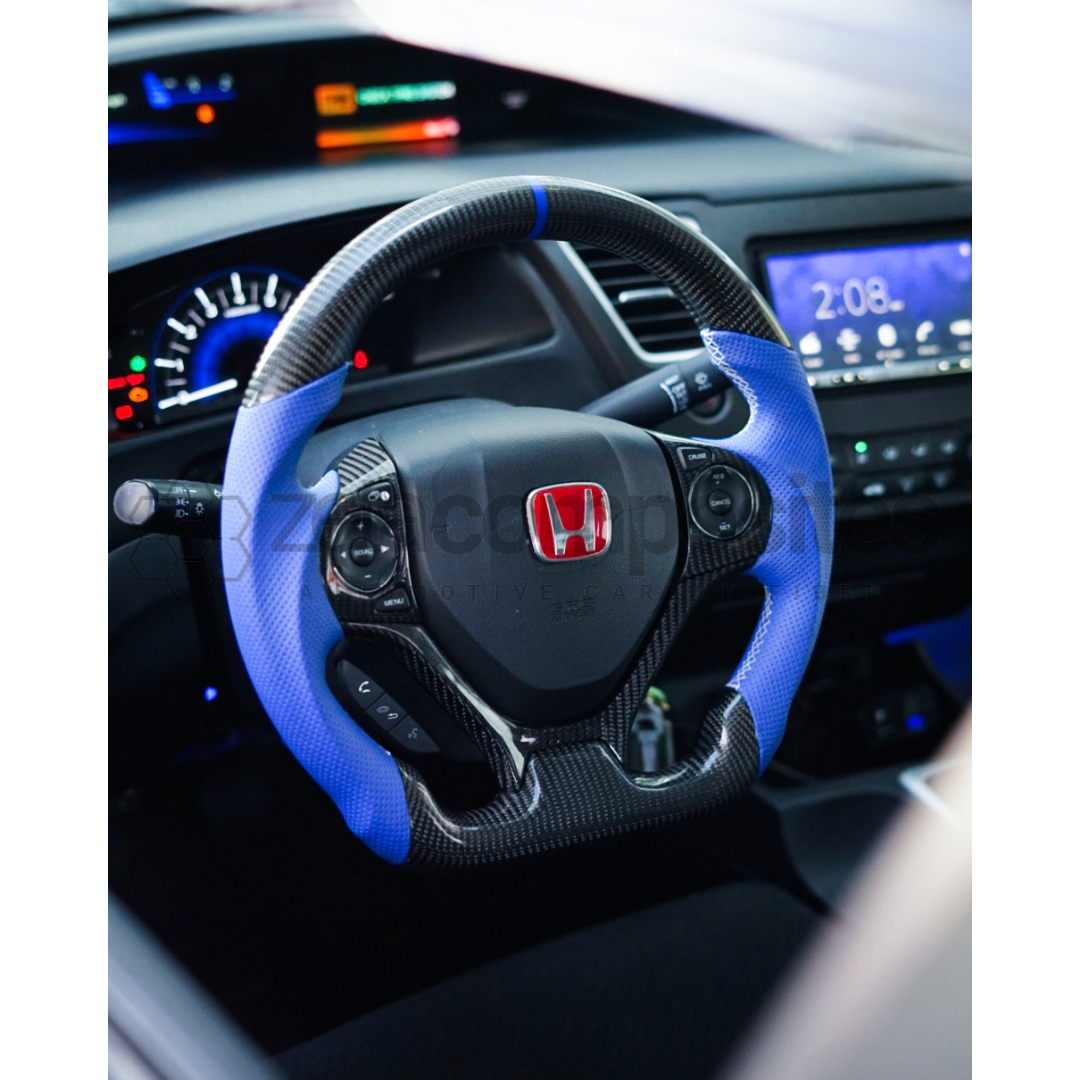 2012-2015 honda civic custom carbon fiber steering wheel