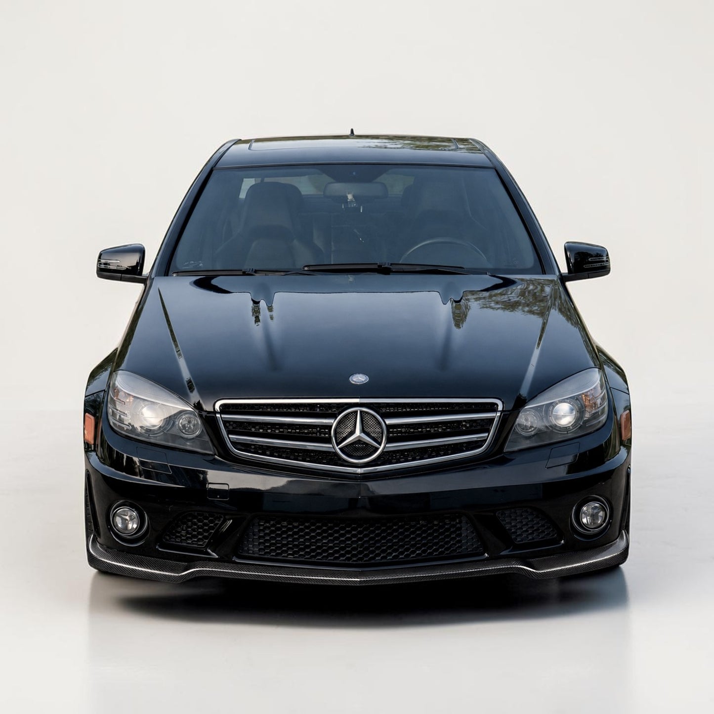 (2008'-2011') Mercedes Benz C63 W204 Carbon Fiber Front Lip V2