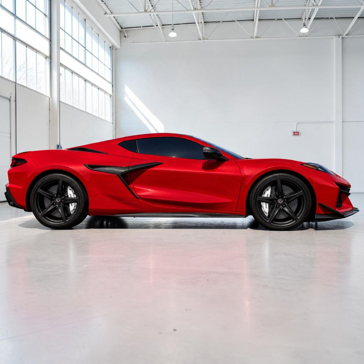 C8 Corvette Carbon Fiber Side Skirts - ZR1 Style