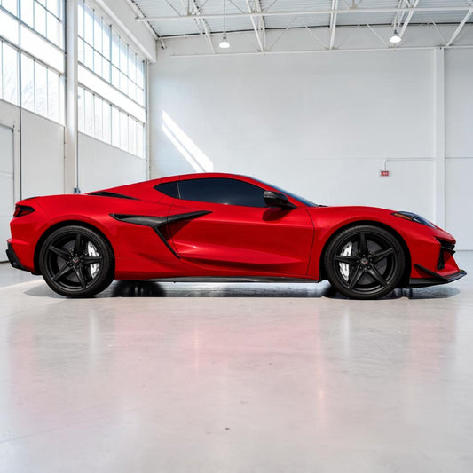 C8 Corvette Carbon Fiber Side Skirts - ZR1 Style