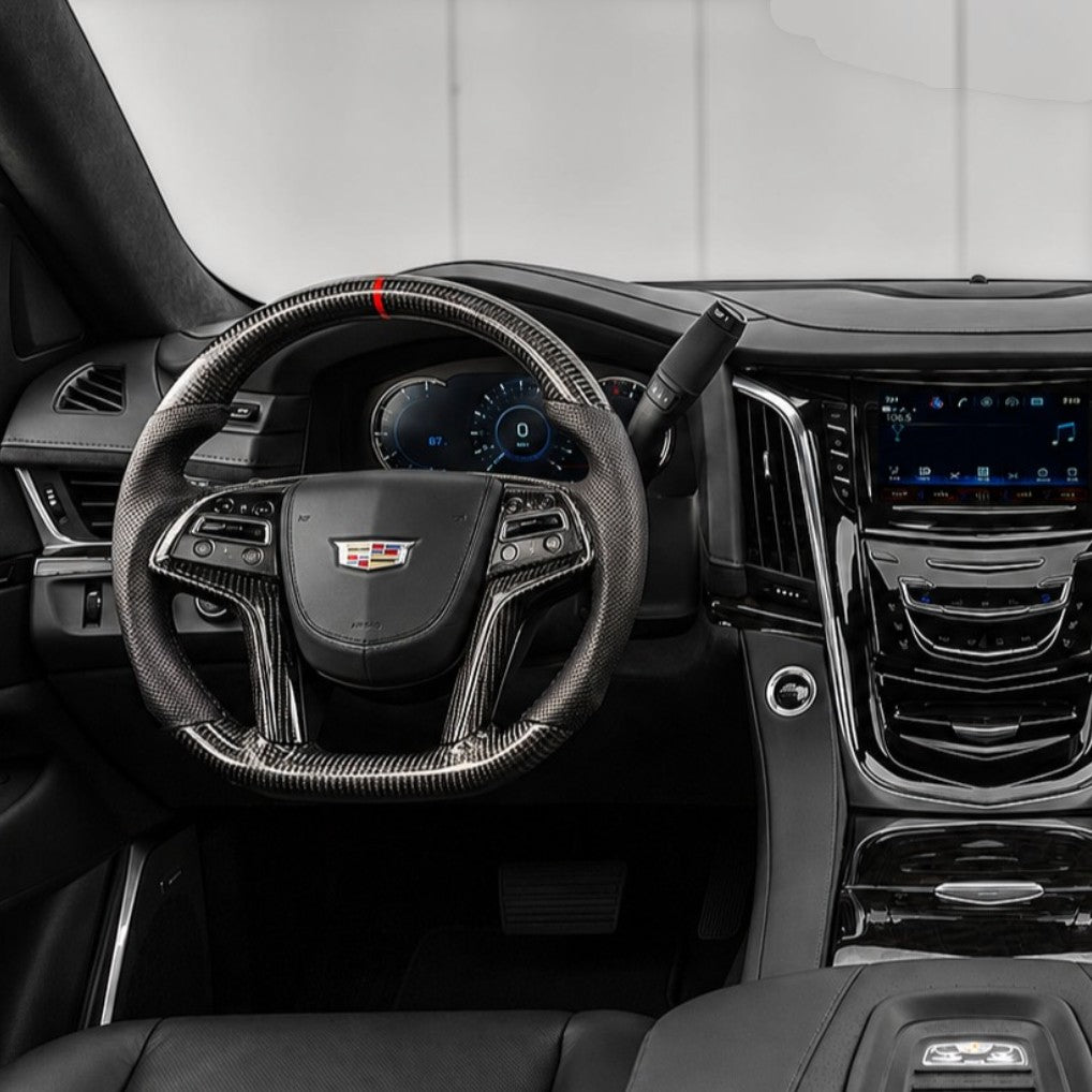 Carbon Fiber Steering Wheel Cadillac (15'-20') Escalade (13'-19') XTS (14'-16')