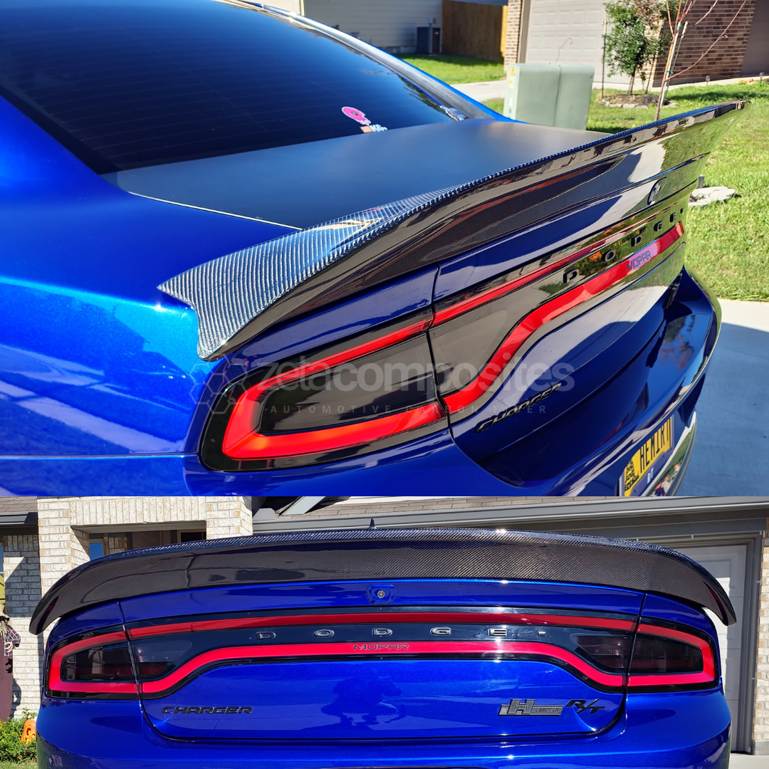 2015-2023 Dodge Charger Carbon Fiber Rear Wing Redeye Spoiler Premium Fitment