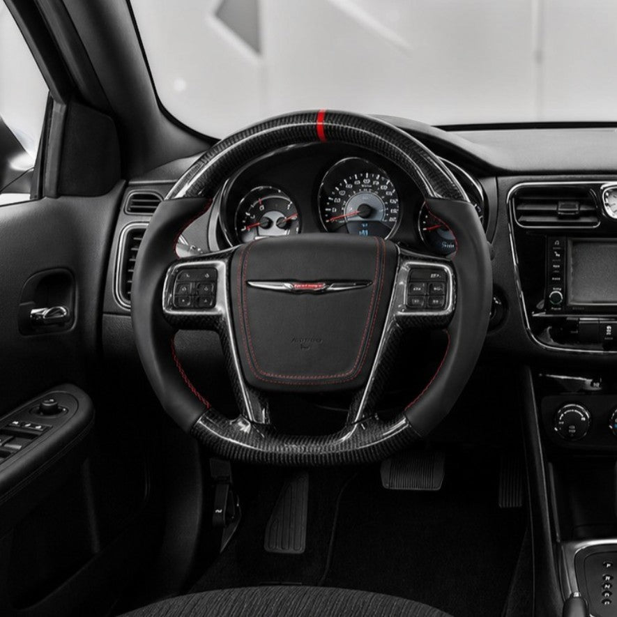 Carbon Fiber Steering Wheel Custom For Chrysler 200 Sedan