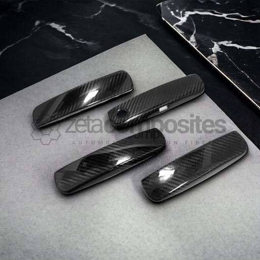 2015+ Dodge Charger/Challenger Real Carbon Fiber Door Handle Covers Set