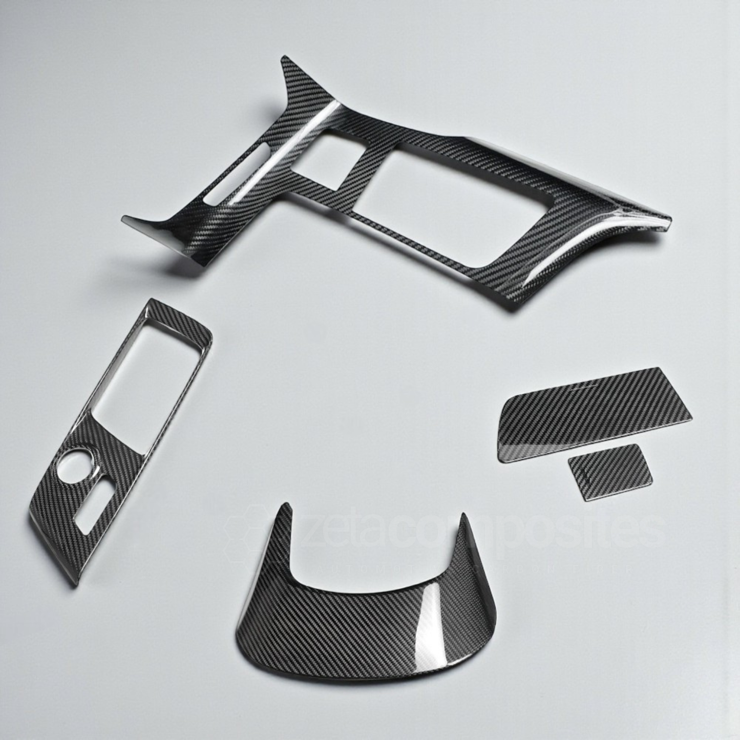 (14'-19') C7 Corvette Carbon Fiber Center Console Covers