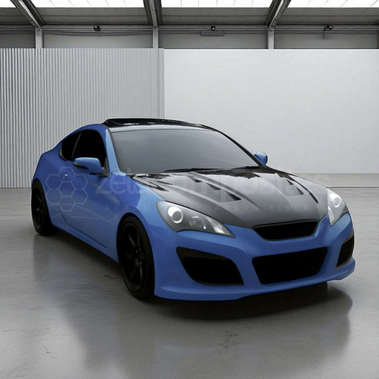Carbon Fiber Hood Track Style for Hyundai Genesis Coupe (2010'-2012')