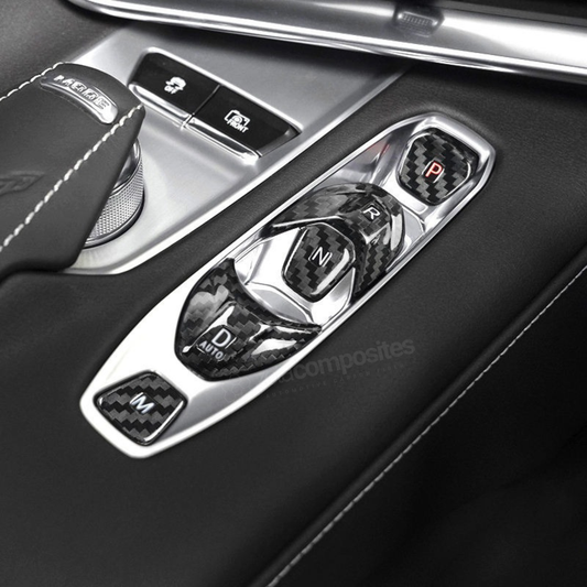 (2020'+) C8 Corvette Carbon Fiber Shifter Button Covers