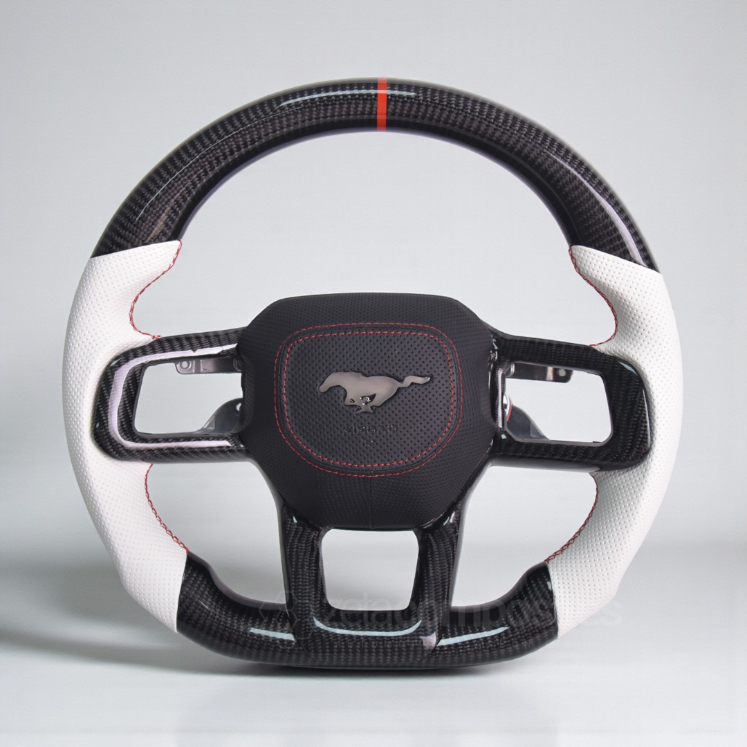 Carbon Fiber Steering Wheel for 2024+ Mustang S650