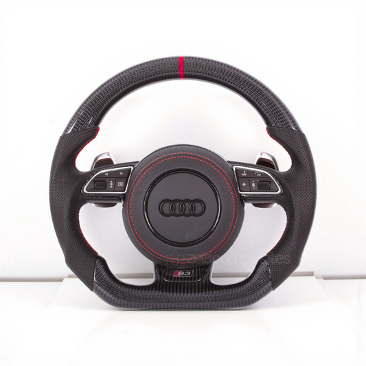 Carbon Fiber Steering Wheel for Audi B8.5+ A/S/RS 6/7 +