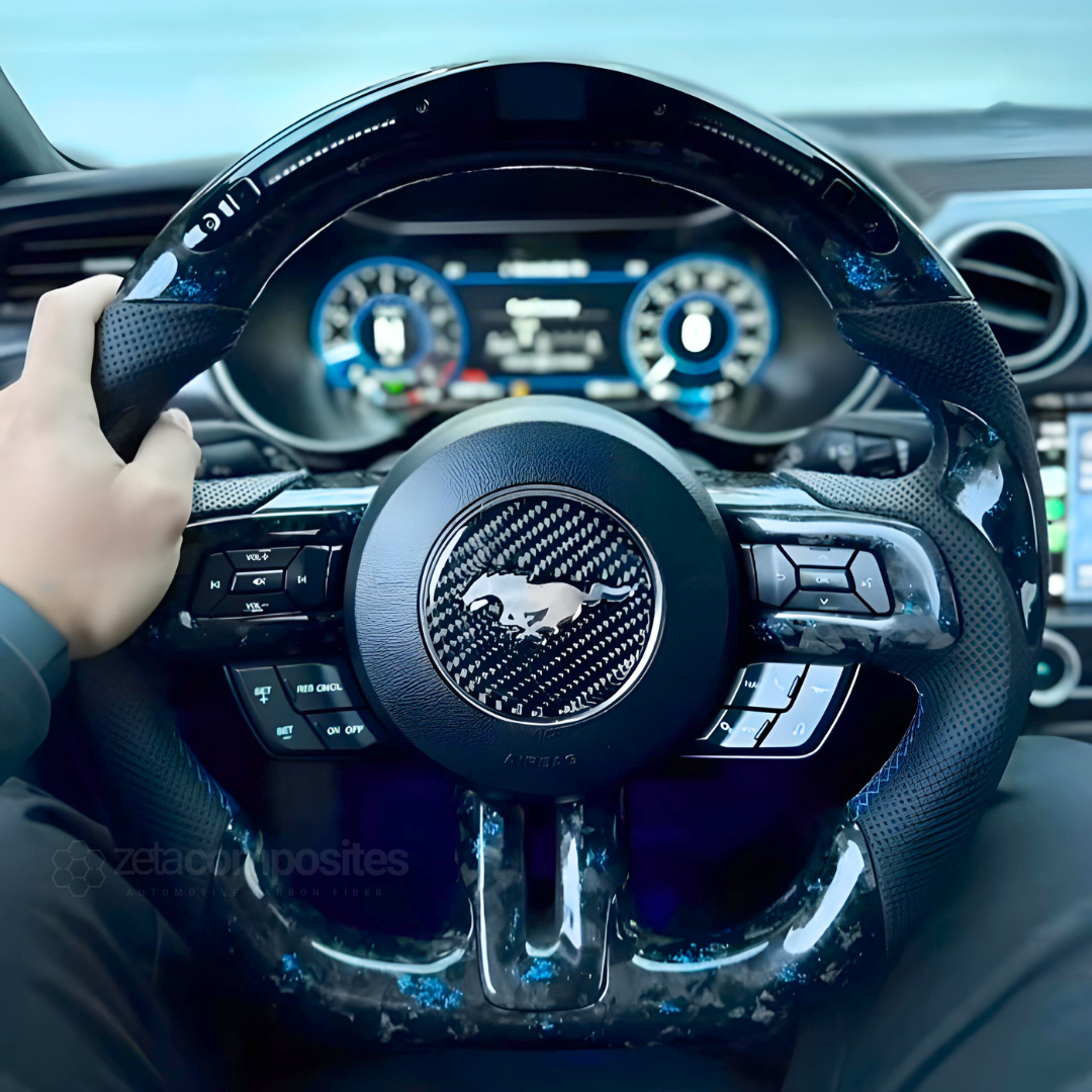Carbon Fiber Steering Wheel for Mustang (2015'-2023')