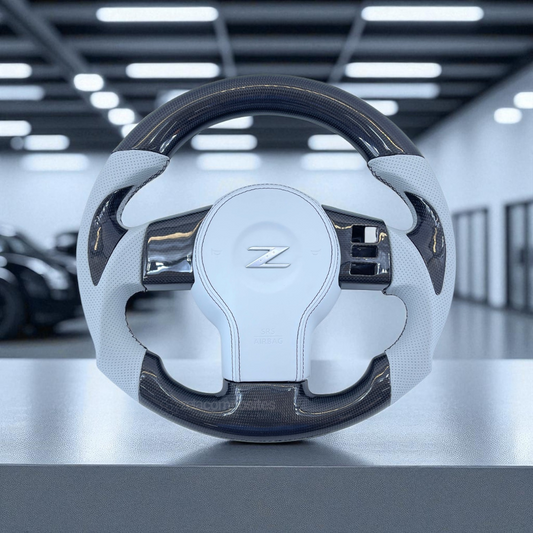 Carbon Fiber Steering Wheel for Nissan 350z Z33 (with Carbon Button Frames)