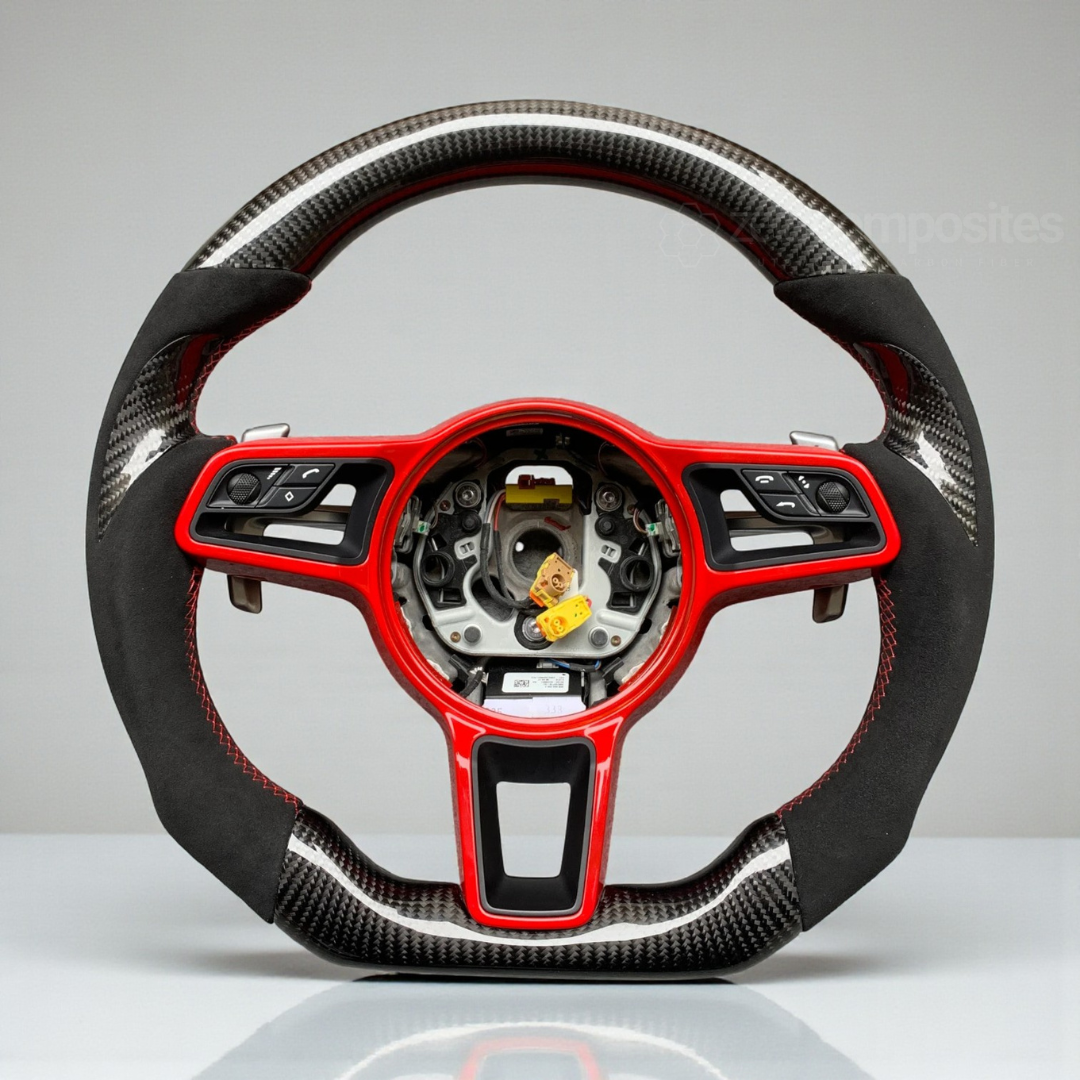 Carbon Fiber Steering Wheel for All Porsche Boxter / Cayman / Taycan / Macan / Cayenne / Panamera