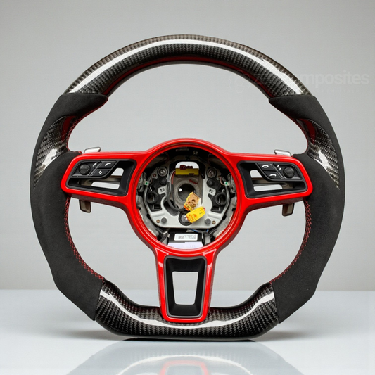 Carbon Fiber Steering Wheel for All Porsche Boxter / Cayman / Taycan / Macan / Cayenne / Panamera