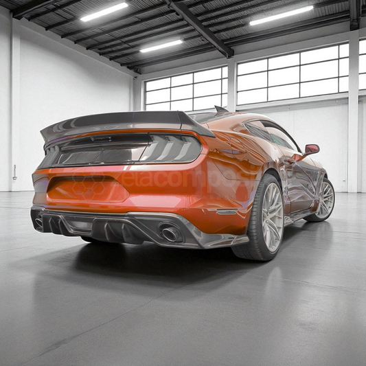 Carbon Fiber Diffuser Rear Valance for Mustang (2015'-2017')