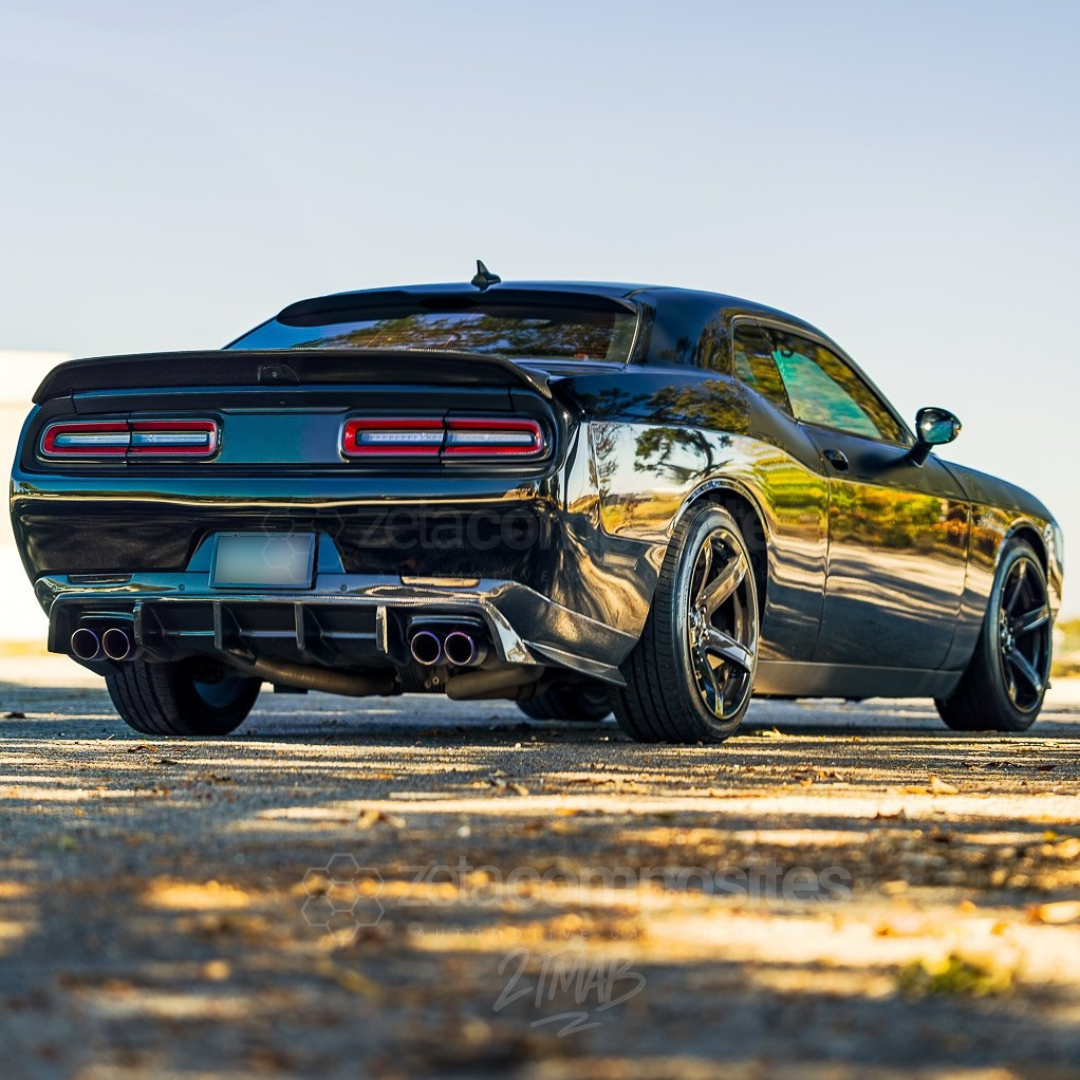 Carbon Fiber Dodge Challenger Diffuser Hellcat OE+ Style (15'-23')
