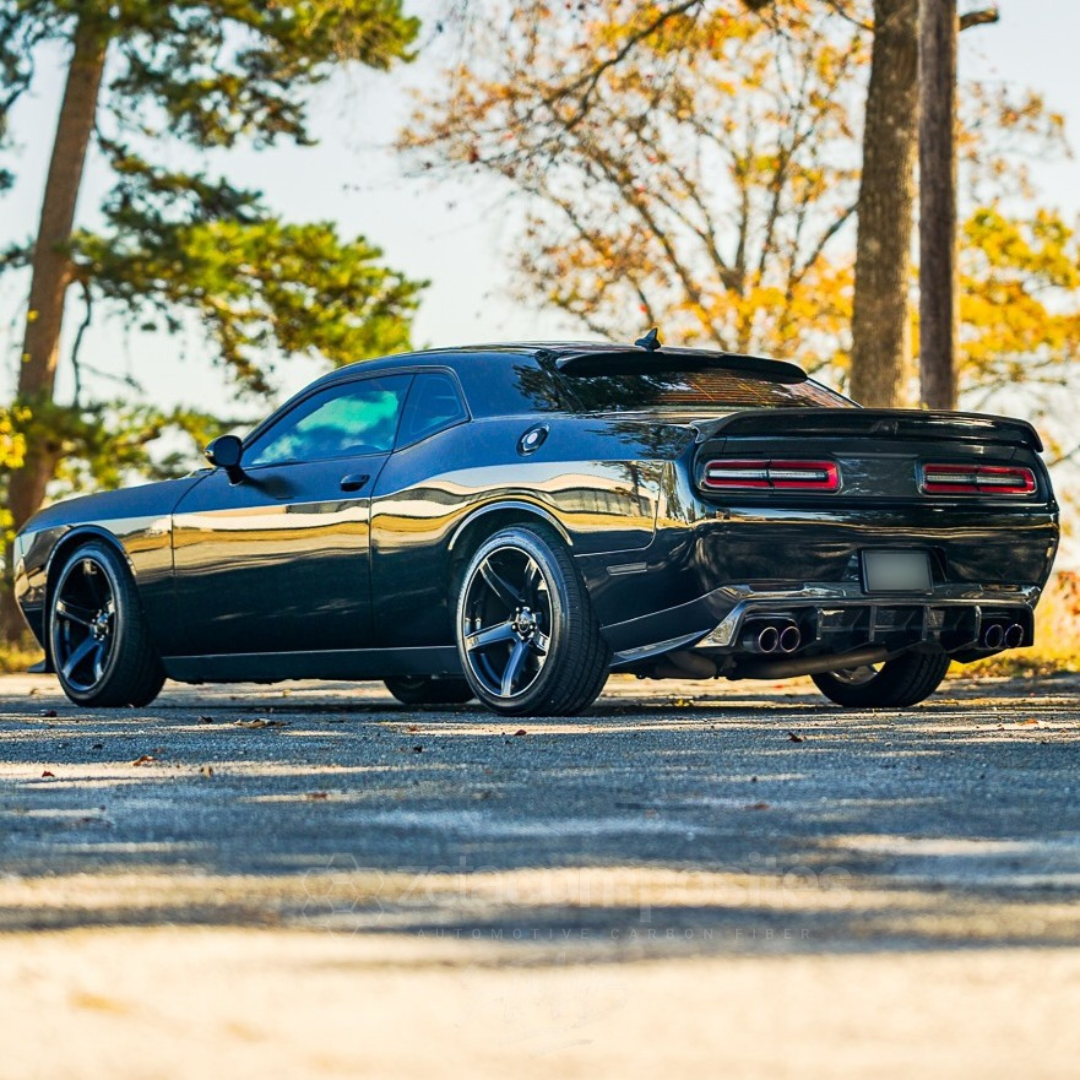 Carbon Fiber Dodge Challenger Diffuser Hellcat OE+ Style (15'-23')