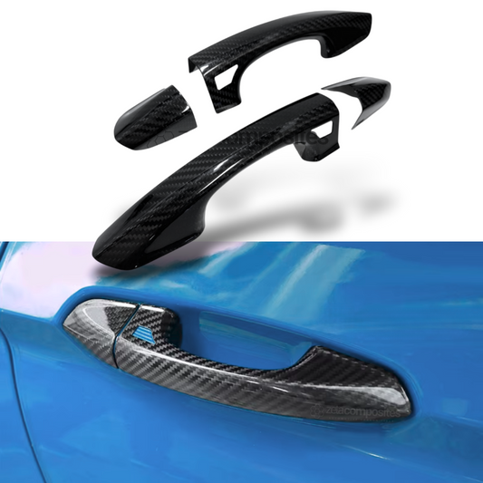 Carbon Fiber Door Handle Cover Set for Mustang (15'-23')