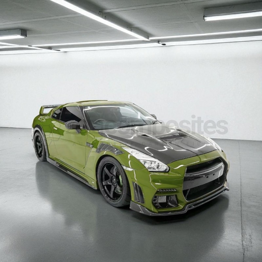Carbon Fiber Hood Triple Vented Style for Nissan GTR R35 (All Years)
