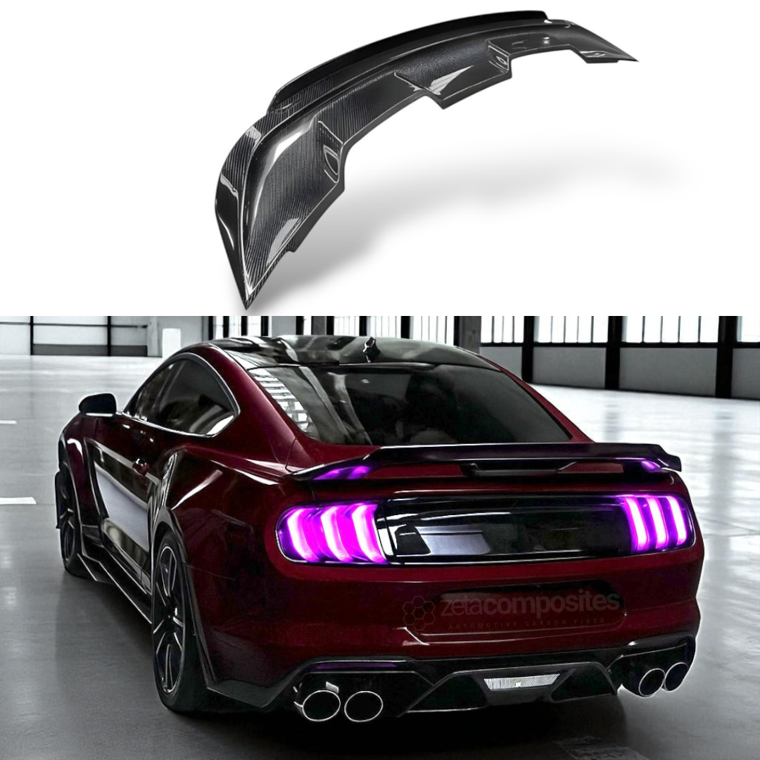 Carbon Fiber Gt500 Spoiler With Gurney Flap for Mustang 2015'-2023'