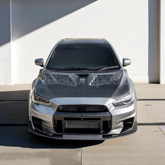 Carbon Fiber Hood Extra Vented for Mitsubishi Lancer EVO X (08'-15')