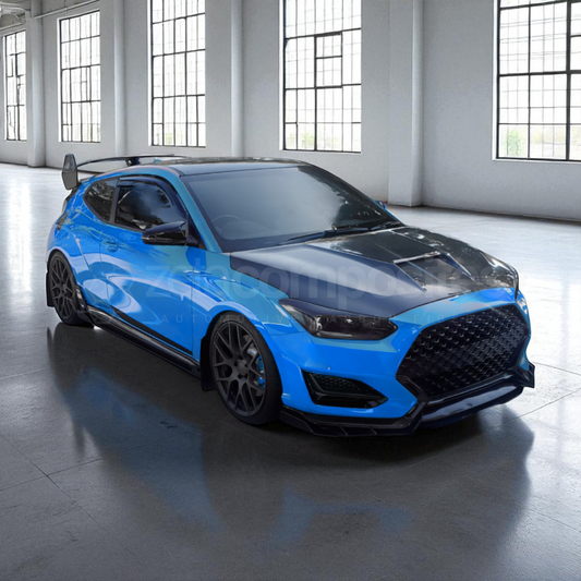 Carbon Fiber Hood Intake Style for Hyundai Veloster (2019'-2022')