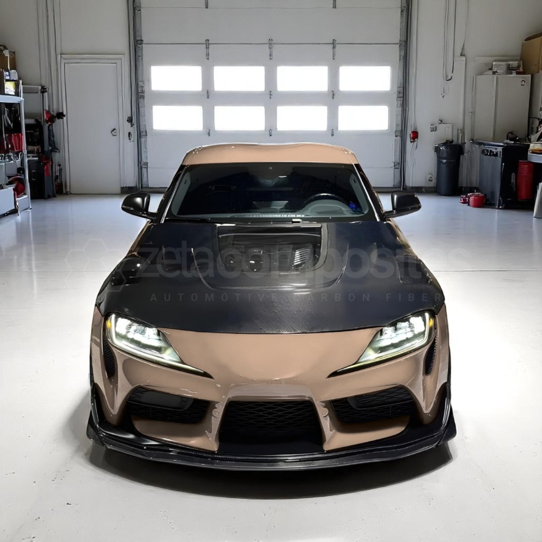 Carbon Fiber Hood Window Style for Toyota Supra A90 MkV