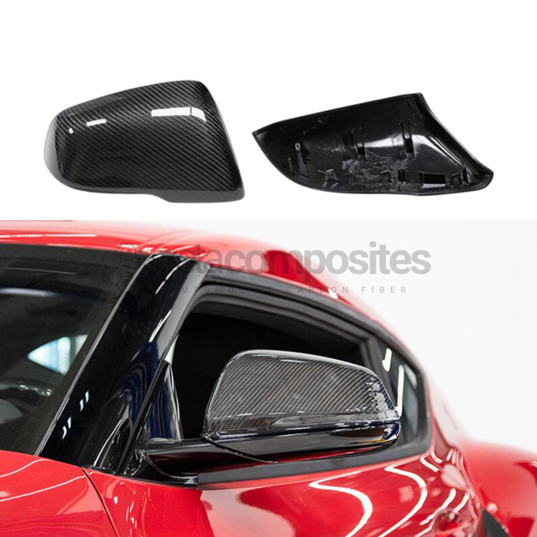 Carbon Fiber Mirror Cap Replacements for Supra A90 MKV