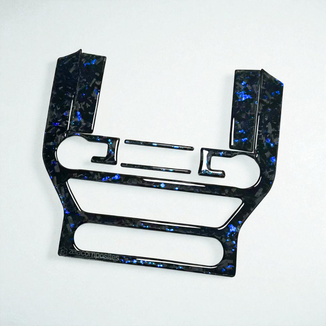 Carbon Fiber Radio Overlay for Mustang 2015'-2023'