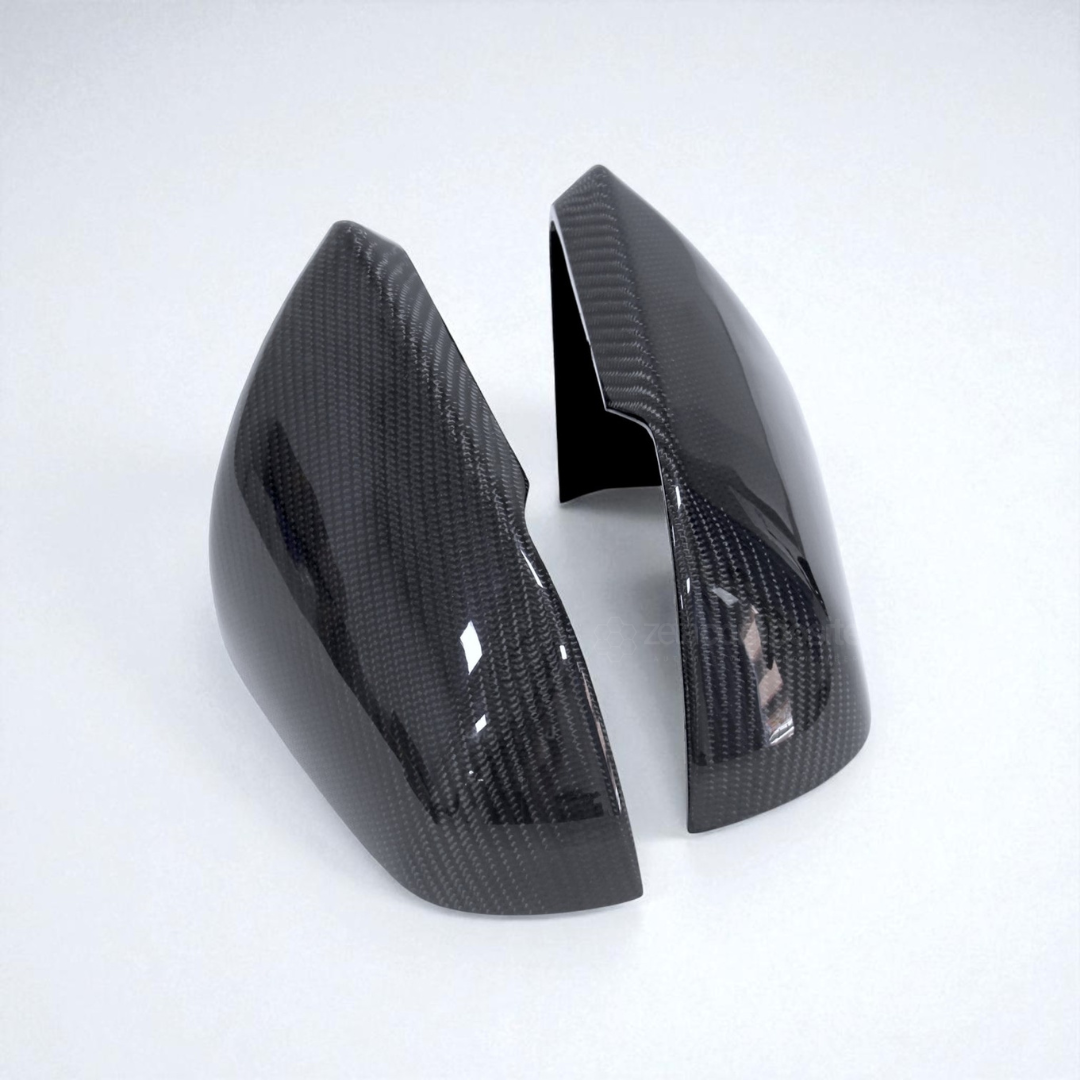 Carbon Fiber Mirror Caps for Mustang Direct Replacement (15'-23') OE Style