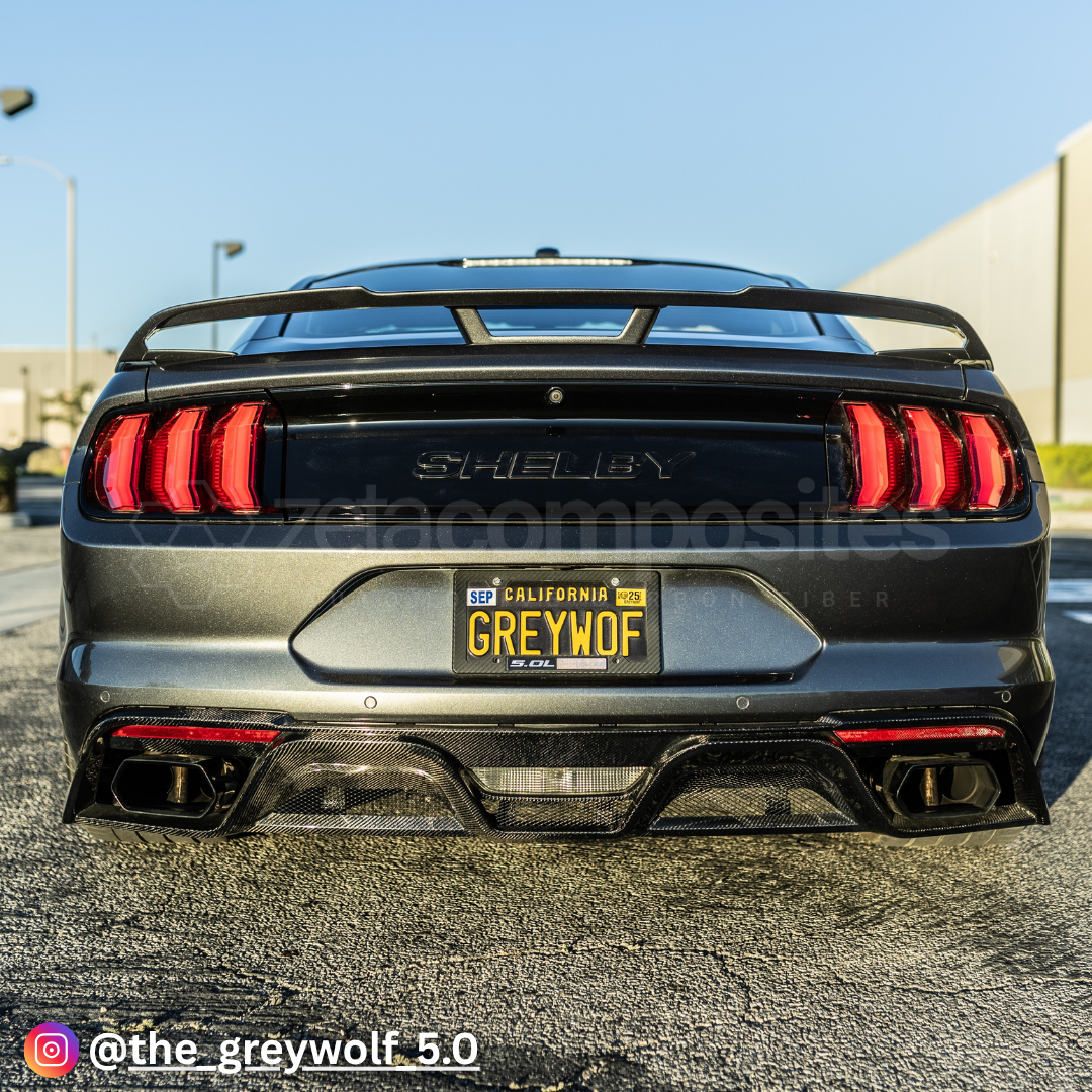 Carbon Fiber Shelby Gt350 Style Rear Diffuser 2018+ S550