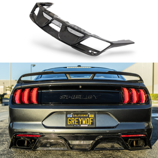 Carbon Fiber Shelby Gt350 Style Rear Diffuser 2018+ S550