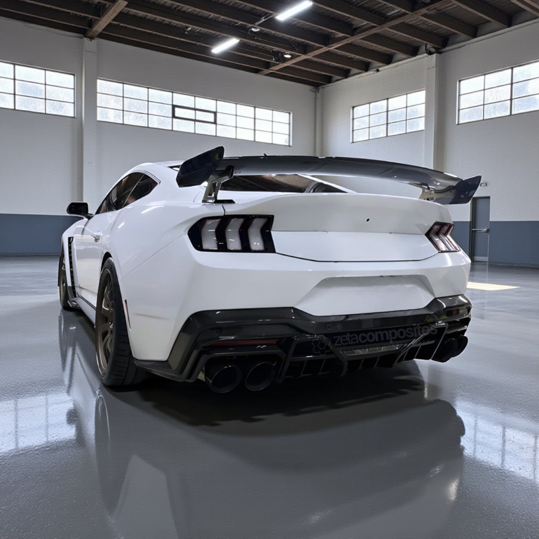 Carbon Fiber Shelby Super Snake Track Wing for S650 Mustang (2024'+)