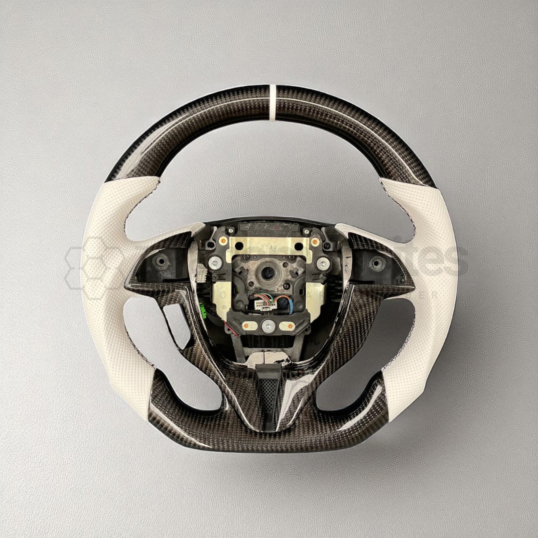 Carbon Fiber Steering Wheel for 8th Gen Accord (With Carbon Button Frames)