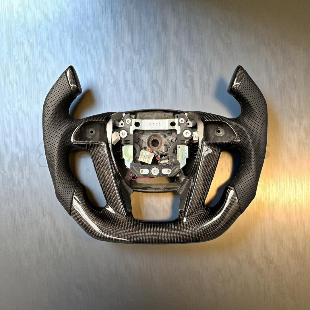 Carbon Fiber Steering Wheel for 8th Gen Accord (With Carbon Button Frames)